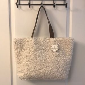 Aspen Sherpa / Leather Reversible Tote